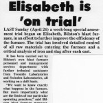 Elisabeth On Trial….